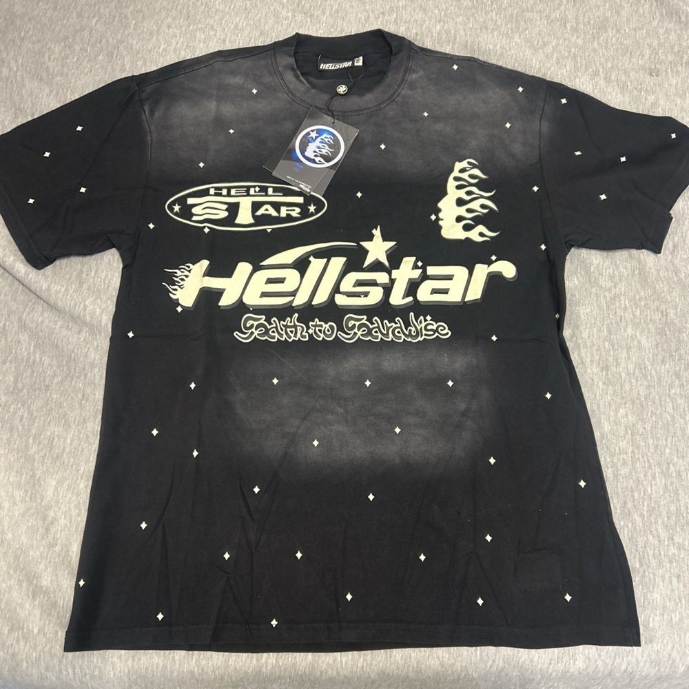 Black Hellstar Graphic Men's Shirt